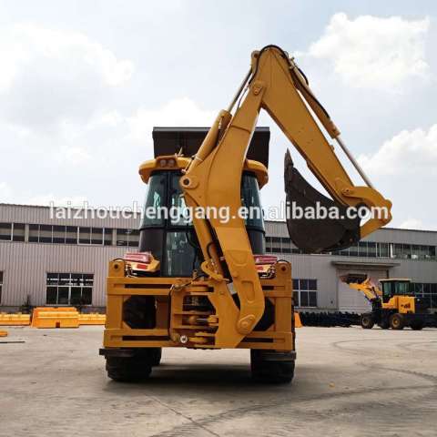 Chinese brand mini tractor with front end loader and backhoe WJ-40 price CE